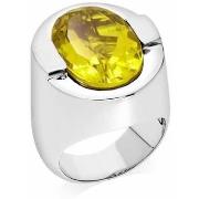 Bijoux Orusbijoux Bague Diane Argent Pierre Quartz Jaune