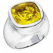 Bijoux Orusbijoux Bague Venus Argent Pierre Quartz Jaune