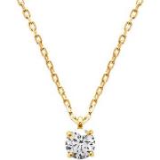 Collier Brillaxis Collier solitaire oxyde de zirconium