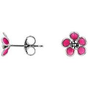 Boucles oreilles Cleor Boucles d'oreilles en argent 925/1000 et crista...