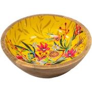 Vides poches Enesco Grande coupelle en bois ronde Floral - Allen Desig...