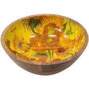 Vides poches Enesco Grande coupelle en bois ronde Tournesols - Van Gog...