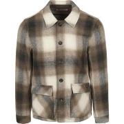 Sweat-shirt Dstrezzed Overshirt Plaid Marron