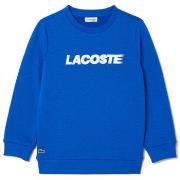 Sweat-shirt enfant Lacoste SWEATSHIRT ENFANT MOLLETON BLEU IMPRIMÉ