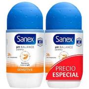 Produits bains Sanex Dermo Sensitive Duo Déodorant Roll-on 2 X