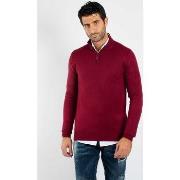 Pull Hollyghost Pull fin col Camionneur YY08 - Bordeaux