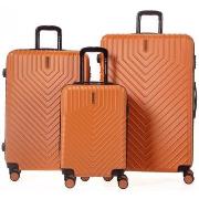 Valise Travel World Set de 3 valises Rigides S/L/XL TMS BROWN