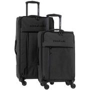 Valise Travel World Set de 2 valises Souple (L-76cm) (S-56cm) BAP BLAC...