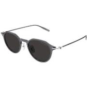 Lunettes de soleil Montblanc MB0355S Lunettes de soleil, Gris/Gris, 49...