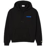 Sweat-shirt Lacoste SWEATSHIRT À CAPUCHE LOOSE FIT IMPRIMÉ NOIR