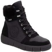 Bottines Remonte black casual closed ladies mid height boots