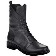 Bottines Remonte black casual closed ladies mid height boots