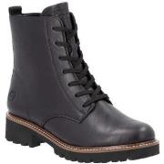 Bottines Remonte black casual closed ladies mid height boots