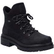 Bottines Rieker black casual closed ladies mid height boots