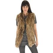 Gilet La Canadienne Gilet lapin et finraccoon naturel-044180