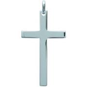 Pendentifs Brillaxis Pendentif croix argent rhodié 925/1000