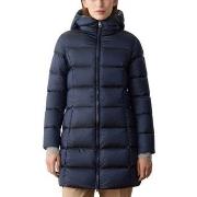 Veste Colmar Doudoune longue bleu marine capuche