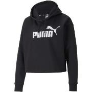 Polaire Puma Ess Cropped Logo Hoodie Fl