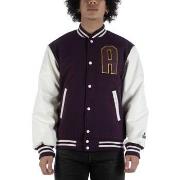 Veste Attica Giubbotto Varsity Leather/Wool Viola