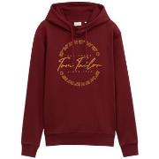 Sweat-shirt Tom Tailor - Sweat à capuche - bordeaux