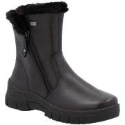 Bottines Remonte black casual closed ladies mid height boots