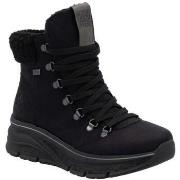 Bottines Rieker black casual closed ladies mid height boots