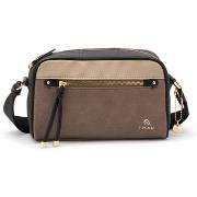 Sac Bandouliere Frau B654-TAU-BLACK-BEIGE