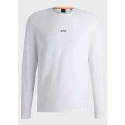 T-shirt BOSS T-Shirt manches longues blanc