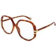 Lunettes de soleil Chloe CH0107O Cadres Optiques, Havana clair, 56 mm