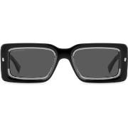 Lunettes de soleil Dsquared D2 0142/S Lunettes de soleil, Noir/Gris, 5...