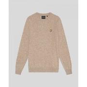 Pull Lyle &amp; Scott KN2114V LAMBSWOOL BLEND CREW-X320 HERITAGE TAUPE