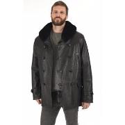 Blouson La Canadienne Canadienne cuir agneau noir-043267