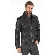 Blouson Patrouille De France Blouson cuir Jaegger Navy blue-043517