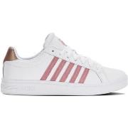 Baskets K-Swiss 97011-169-M | COURT TIEBREAK | WHITE/FOXGLOVE/ROSE GOL...