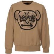 Sweat-shirt Disclaimer Avertissement felpa beige ours