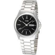 Montre Casio Montre Unisexe DATE Noir Argenté (Ø 35 mm)