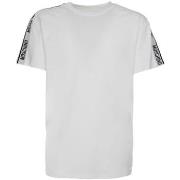 T-shirt Moschino T-shirt blanc avec bandes logotées