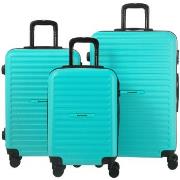 Valise Travel World Set de 3 valises Rigides S/M/L TRN BLUE KLEIN