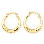 Boucles oreilles Brillaxis Boucles d'oreilles créoles chute or jaune 1...