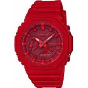 Montre Casio Montre Unisexe GA-2100-4AER Rouge Multifonction