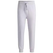 Pantalon BOSS PANTALON DE SURVÊTEMENT EN COTON ÉPONGE LILAS AVEC LOGO