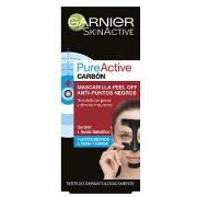 Soins visage Garnier PURE ACTIVE CARBON mascarilla peel-off puntos neg...