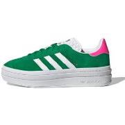 Baskets adidas Gazelle Bold Green Lucid Pink