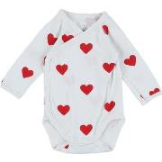 Bodys Petit Bateau Body rouge, blanc