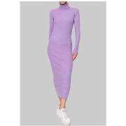 Robe Kebello Robe Col Roulé Violet F