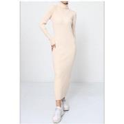 Robe Kebello Robe Col Roulé Beige F