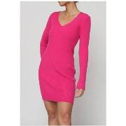 Robe Kebello Robe Col V Fushia F