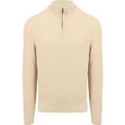 Sweat-shirt Suitable Structure Pull Demi-Zip Sand