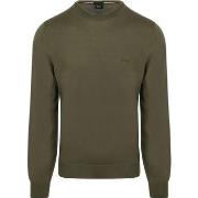 Pull BOSS Pull Botto Laine Vert Olive