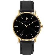 Montre Pierre Lannier CITYLINE Cadran Noir Bracelet Cuir Noir